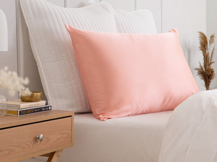 Pure Silk Pillow Case by Royal Comfort-Blush-1917365867205758977