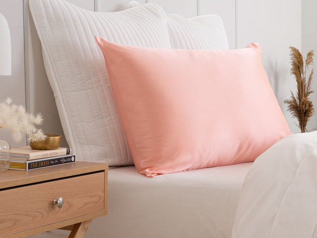 Pure Silk Pillow Case by Royal Comfort-Blush-1917365867205758977