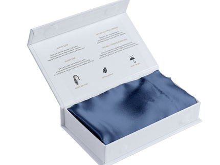 Pure Silk Pillow Case by Royal Comfort-Navy-1889884799255056389