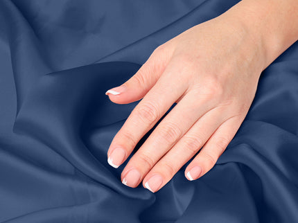 Pure Silk Pillow Case by Royal Comfort-Navy-1889884799255056390