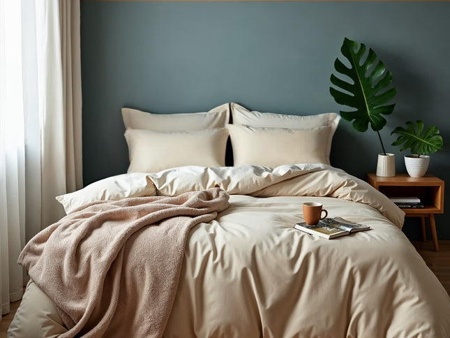 Royal Comfort 1000TC Cotton Blend Quilt Cover Sets King - Pebble-1902483605968523264