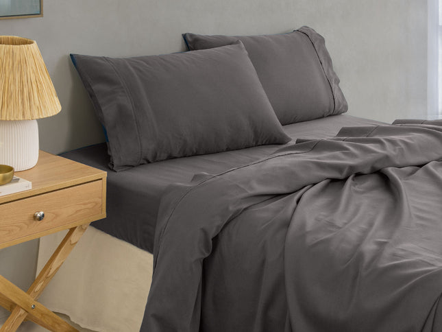 Royal Comfort - Balmain 1000TC Bamboo cotton Sheet Sets (Queen) - Pewter-1951134852841607169