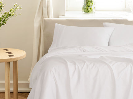 Royal Comfort - Balmain 1000TC Bamboo cotton Sheet Sets (King) - White-1917365873518186496