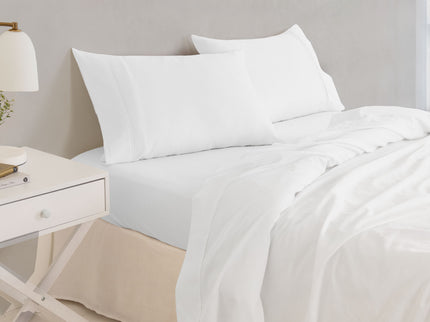 Royal Comfort - Balmain 1000TC Bamboo cotton Sheet Sets (King) - White-1917365873518186497