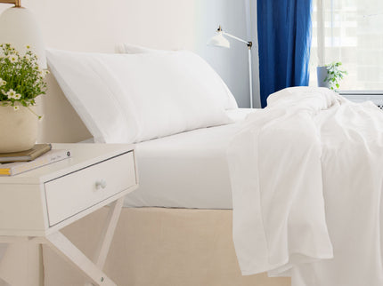 Royal Comfort - Balmain 1000TC Bamboo cotton Sheet Sets (King) - White-1917365873518186498