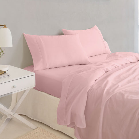 Royal Comfort - Balmain 1000TC Bamboo cotton Sheet Sets (King) - Blush-1917365873673375745