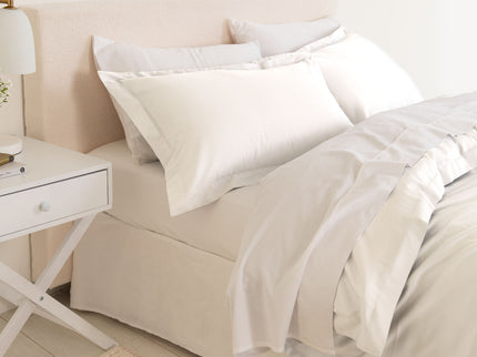 Royal Comfort - Balmain 1000TC Bamboo cotton Quilt Cover Sets (Queen) - White-1917365867931373569