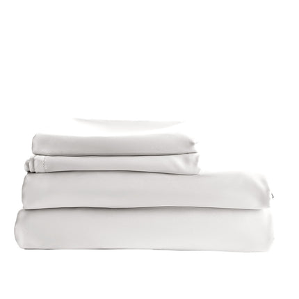 Royal Comfort - Balmain 1000TC Bamboo cotton Quilt Cover Sets (King) - White-1951134824026738694