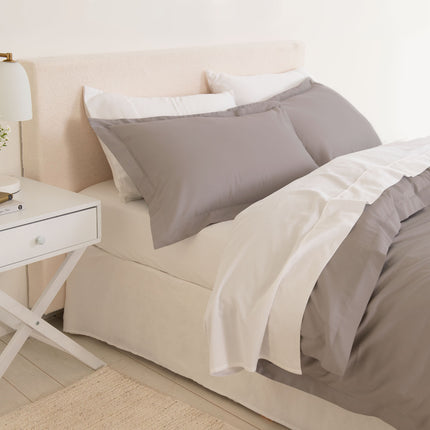 Royal Comfort - Balmain 1000TC Bamboo cotton Quilt Cover Sets (King) - Dove-1951134824400031745