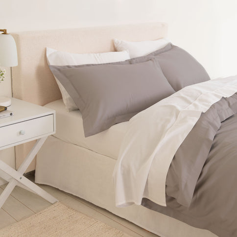 Royal Comfort - Balmain 1000TC Bamboo cotton Quilt Cover Sets (King) - Dove-1889884808121815041