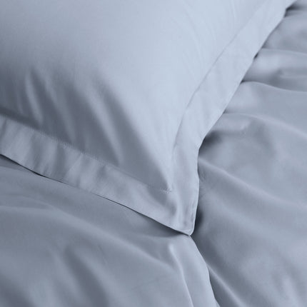 Royal Comfort - Balmain 1000TC Bamboo cotton Quilt Cover Sets (King) - Blue Fog-1951134824609746948