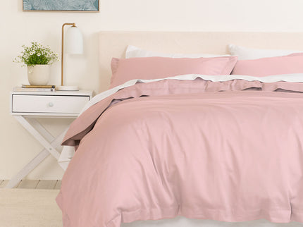 Royal Comfort - Balmain 1000TC Bamboo cotton Quilt Cover Sets (King) - Blush-1889884808415416320