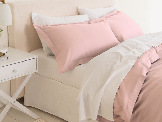 Royal Comfort - Balmain 1000TC Bamboo cotton Quilt Cover Sets (King) - Blush-1889884808415416321