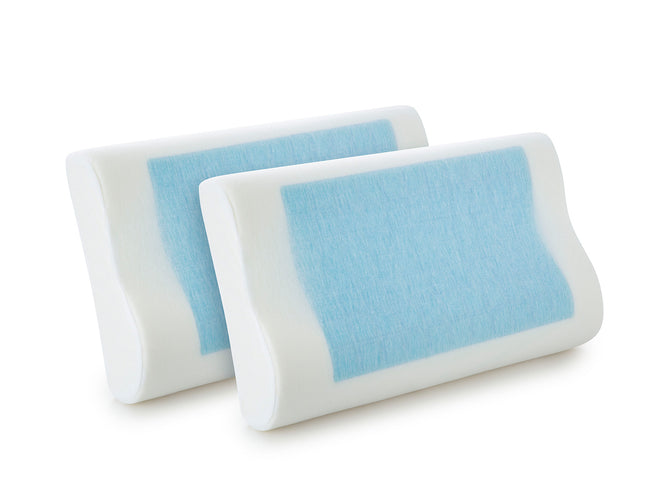 Royal Comfort - Gel Memory Foam Pillow Contour - Twin Pack-1951134816955142145