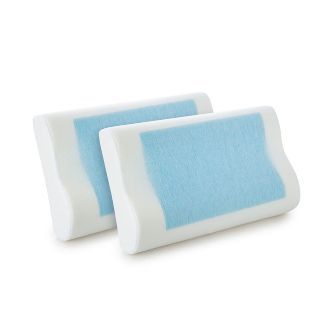 Royal Comfort - Gel Memory Foam Pillow Contour - Twin Pack-1951134816955142145