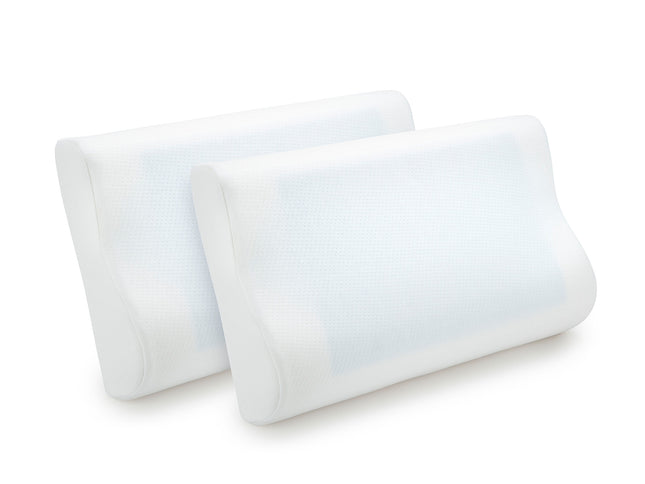 Royal Comfort - Gel Memory Foam Pillow Contour - Twin Pack-1951134816955142146