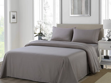Royal Comfort 1200TC Ultrasoft 4 Piece Sheet Set - Queen - Charcoal-1889884843202973696