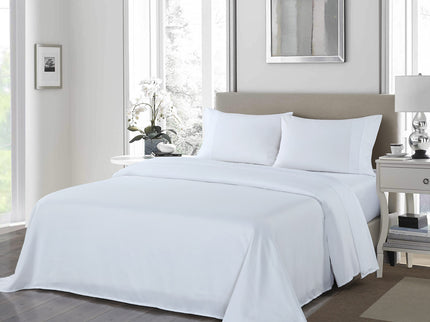Royal Comfort 1200TC Ultrasoft 4 Piece Sheet Set - King - White-1889884843634987008