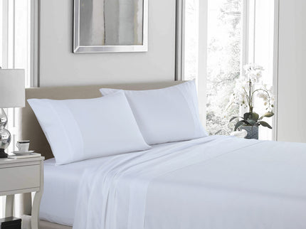 Royal Comfort 1200TC Ultrasoft 4 Piece Sheet Set - King - White-1889884843634987009