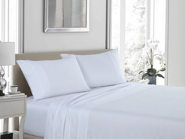 Royal Comfort 1200TC Ultrasoft 4 Piece Sheet Set - King - White-1889884843634987009