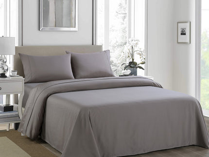 Royal Comfort 1200TC Ultrasoft 4 Piece Sheet Set - King - Charcoal-1899951218755768325