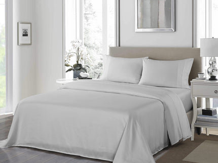 Royal Comfort 1200TC Ultrasoft 4 Piece Sheet Set - King - Silver-1889884844075388928