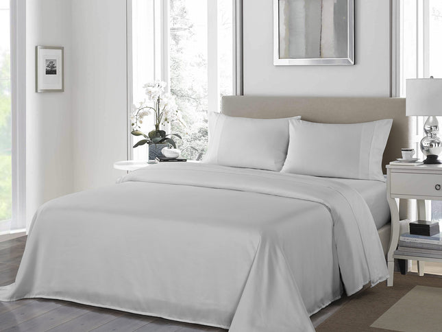 Royal Comfort 1200TC Ultrasoft 4 Piece Sheet Set - King - Silver-1889884844075388928