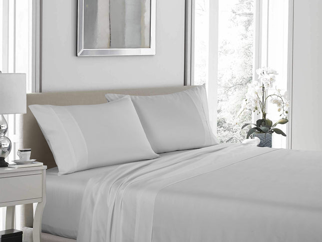 Royal Comfort 1200TC Ultrasoft 4 Piece Sheet Set - King - Silver-1889884844075388929