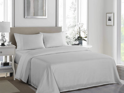 Royal Comfort 1200TC Ultrasoft 4 Piece Sheet Set - King - Silver-1889884844075388933