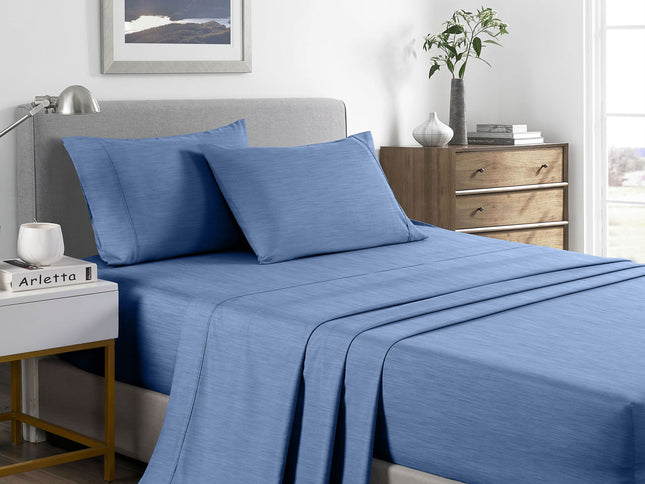 Royal Comfort Bamboo Cooling 2000TC Sheet Set - Double-Denim-1889884844503207936
