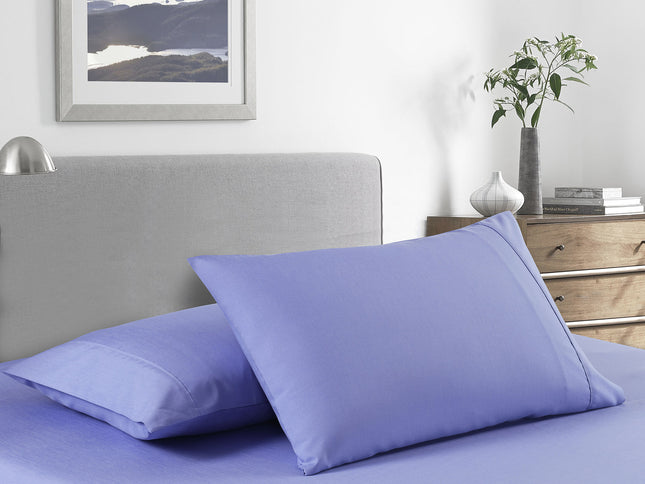 Royal Comfort Bamboo Cooling 2000TC Sheet Set - Double-Mid Blue-1951134860089364481