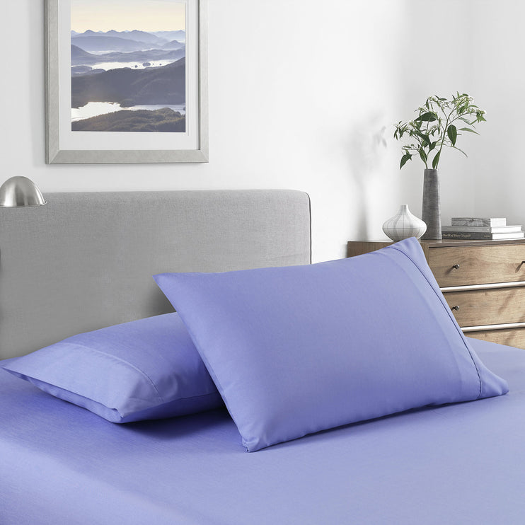 Royal Comfort Bamboo Cooling 2000TC Sheet Set - Double-Mid Blue-1951134860089364481