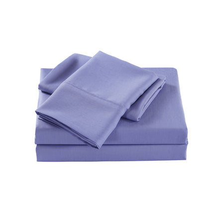 Royal Comfort Bamboo Cooling 2000TC Sheet Set - Queen-Mid Blue-1951134861284741122