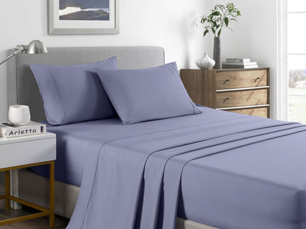 Royal Comfort Bamboo Cooling 2000TC Sheet Set - King-Lilac Grey-1889884847154008064