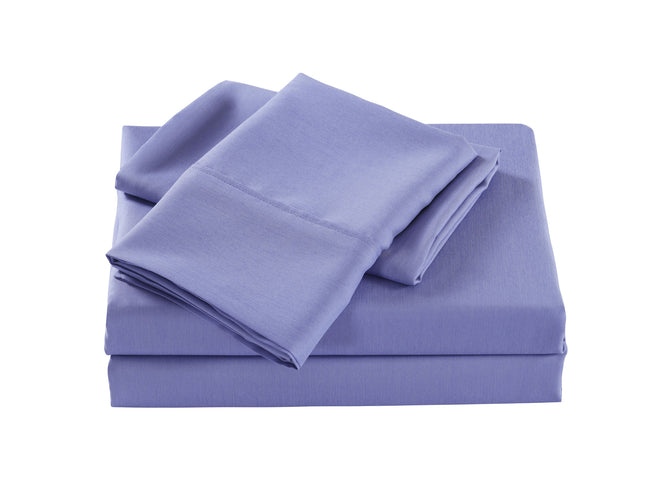 Royal Comfort Bamboo Cooling 2000TC Sheet Set - King-Mid Blue-1951134862794690562