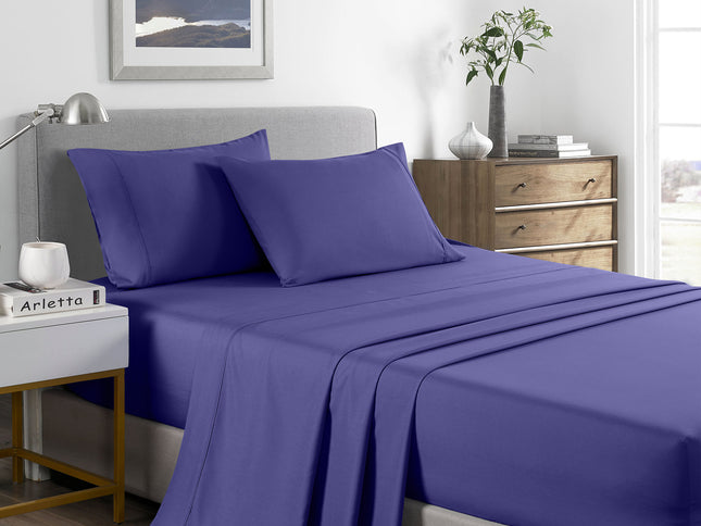 Royal Comfort Bamboo Cooling 2000TC Sheet Set - King-Royal Blue-1889884847586021376