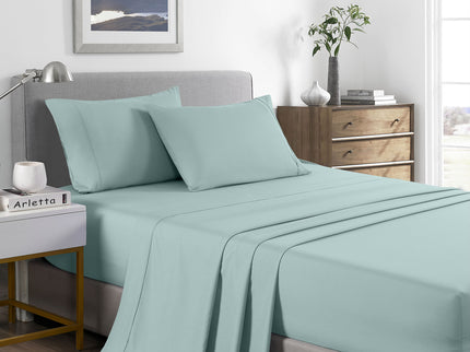 Royal Comfort Bamboo Cooling 2000TC Sheet Set - Single-Frost-1902483611928629248