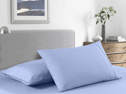 Royal Comfort Bamboo Cooling 2000TC Sheet Set - Single-Light Blue-1899951219632377857