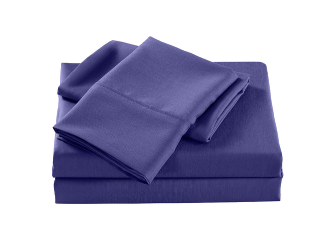 Royal Comfort Bamboo Cooling 2000TC Sheet Set - King Single-Royal Blue-1951134866196271106