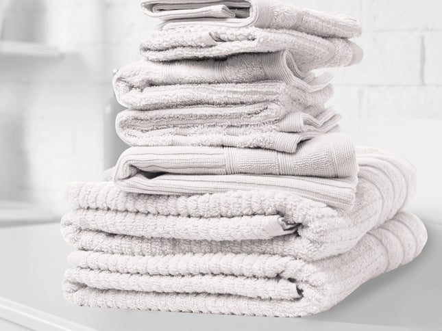 Royal Comfort Eden Egyptian Cotton 600 GSM 8 Piece Towel Pack White-1911653852743077889