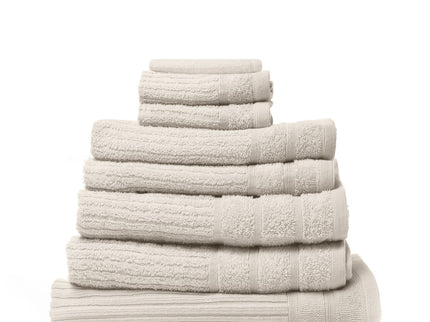 Royal Comfort Eden Egyptian Cotton 600 GSM 8 Piece Towel Pack Beige-1911653852898267140