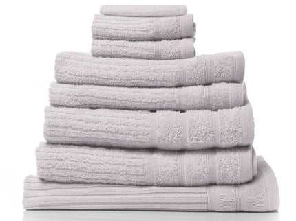 Royal Comfort Eden Egyptian Cotton 600 GSM 8 Piece Towel Pack Sea Holly-1911653853066039296
