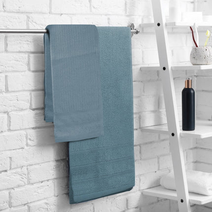 Royal Comfort Eden Egyptian Cotton 600 GSM 8 Piece Towel Pack Turquoise-1951134892721049605
