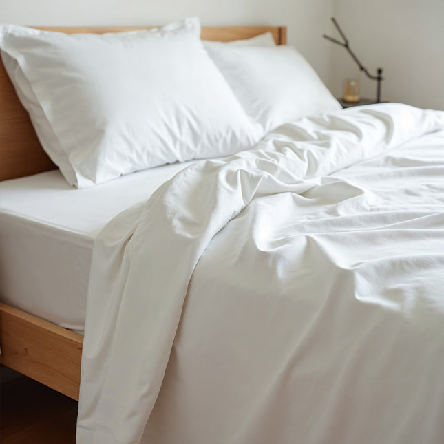 Royal Comfort 1500TC Cotton Rich Fitted 4 PC Sheet sets King White-1951134868184371202