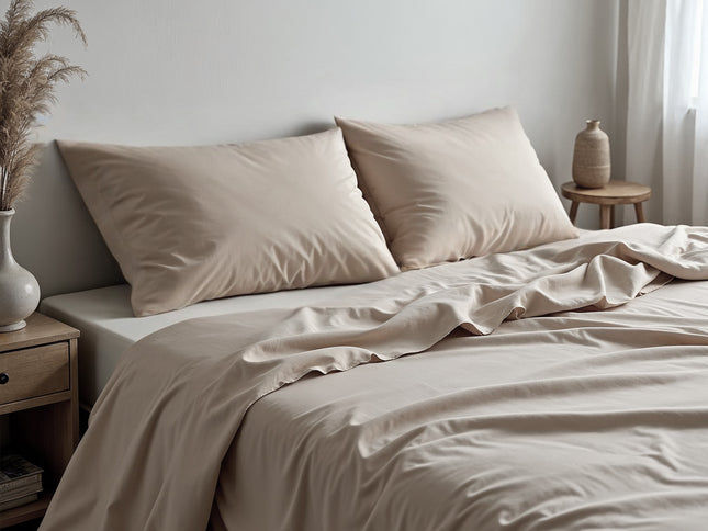 Royal Comfort 1500TC Cotton Rich Fitted 4 PC Sheet sets King Stone-1951134868742213633
