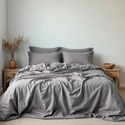 Royal Comfort 1500 TC Cotton Rich Fitted sheet 4 PC Set King-Indigo-1951134868935151616