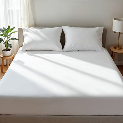 Royal Comfort 1500 TC Cotton Rich Fitted sheet 3 PC Set King-White-1951134870113751040