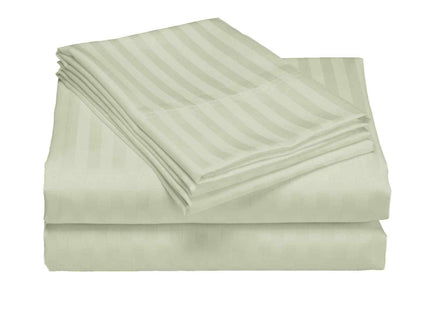 Royal Comfort 1200 Thread count Damask Stripe Cotton Blend sheet sets King Pebble-1899951220613844994