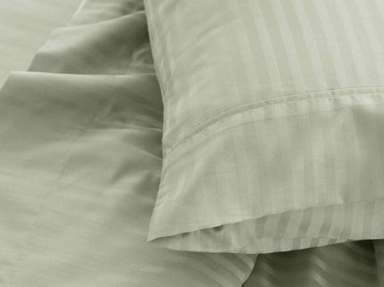 Royal Comfort 1200 Thread count Damask Stripe Cotton Blend sheet sets King Pebble-1899951220613844996
