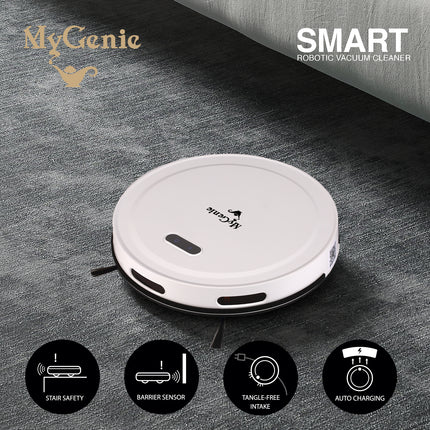 MyGenie Smart Robotic Vacuum Cleaner - White-1951134808264544256